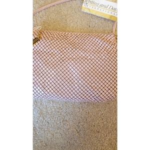 Whiting and Davis international zip shoulder bag pink